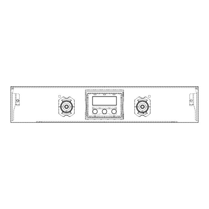 control panel,inox,60cm, SET, 2K