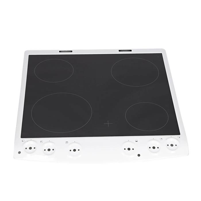 cooking top with frame, white, 60cm