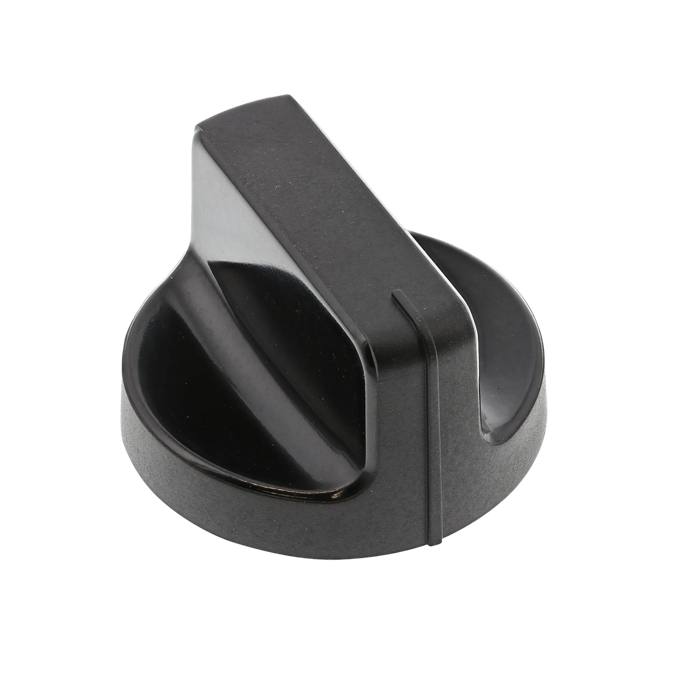knop, zwart,