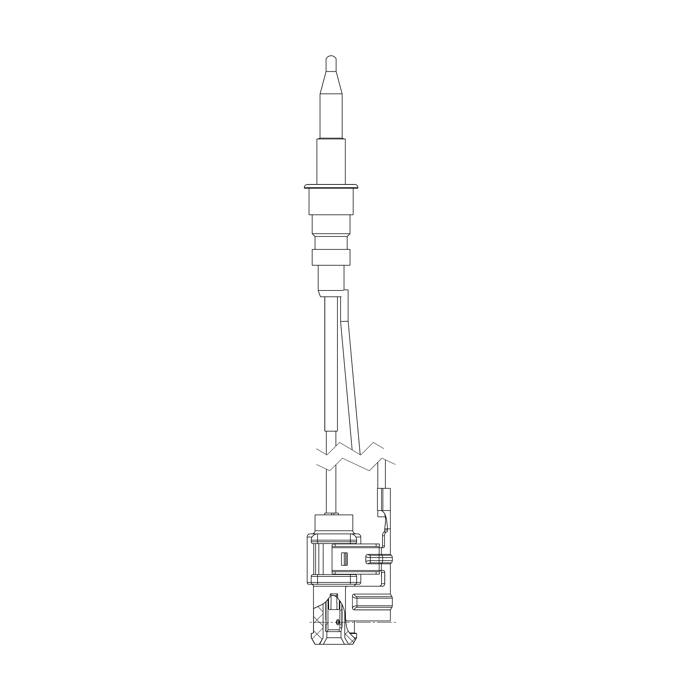 thermocouple,triple crown burner,L=450mm