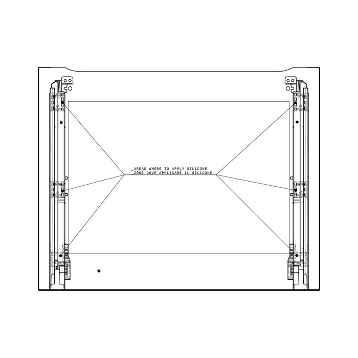 Deurglasset - 594x468mm