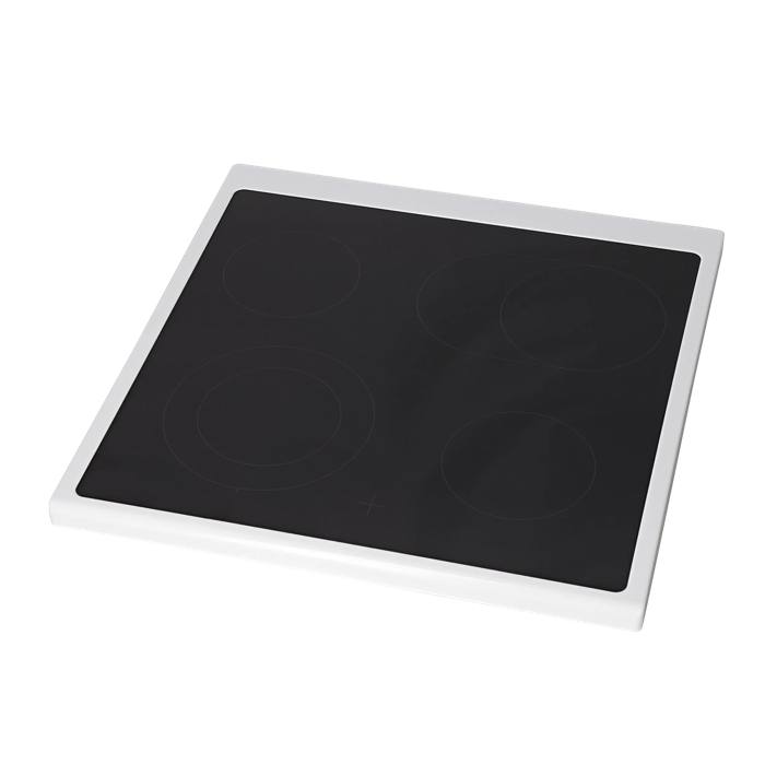 cooking top with frame,white,596x600mm