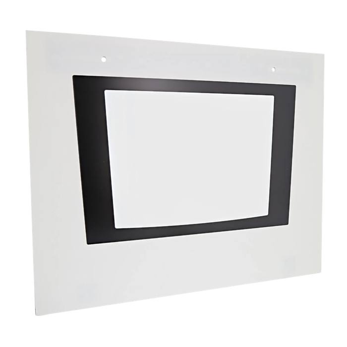 White Oven Outer Door Glass Assembly