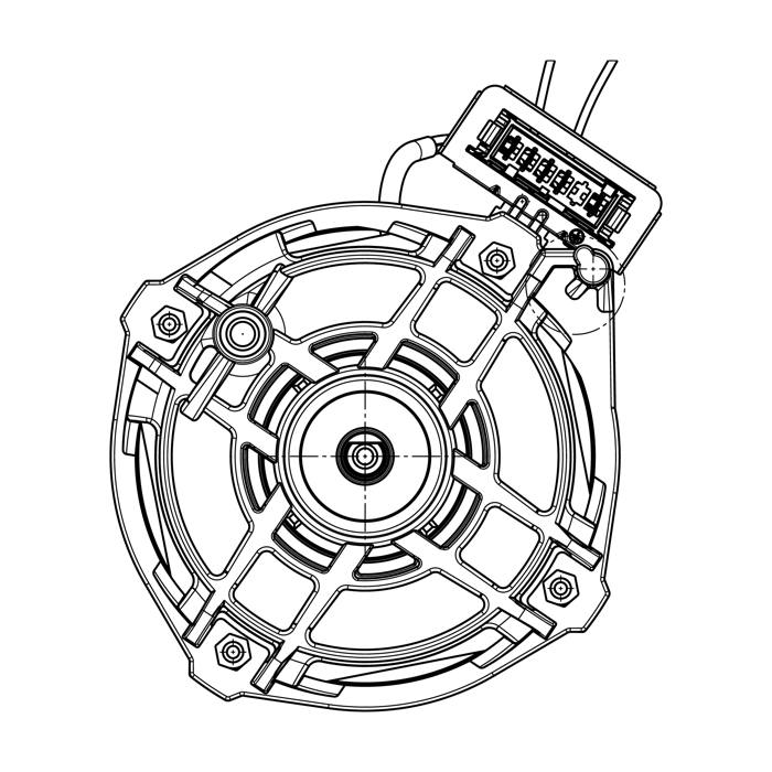 motor, induktion, 230V,50Hz,153W,H