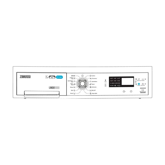 control panel,Handle,Zanussi,ZWD71463W,EN,SYMBOLS