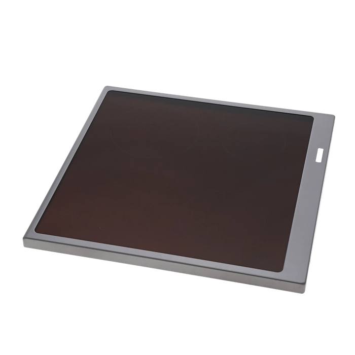 GLASPLATTE MIT RAHMEN,SILBER,6