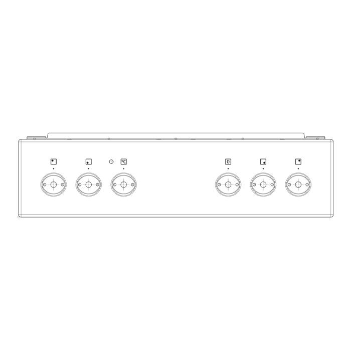 control panel, inox, 50cm,6K