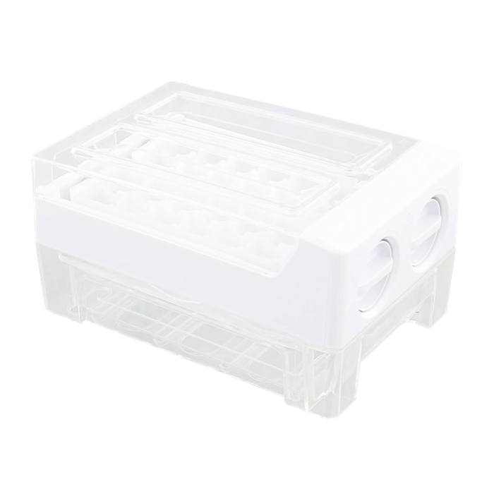 Assemblage,bac à glace