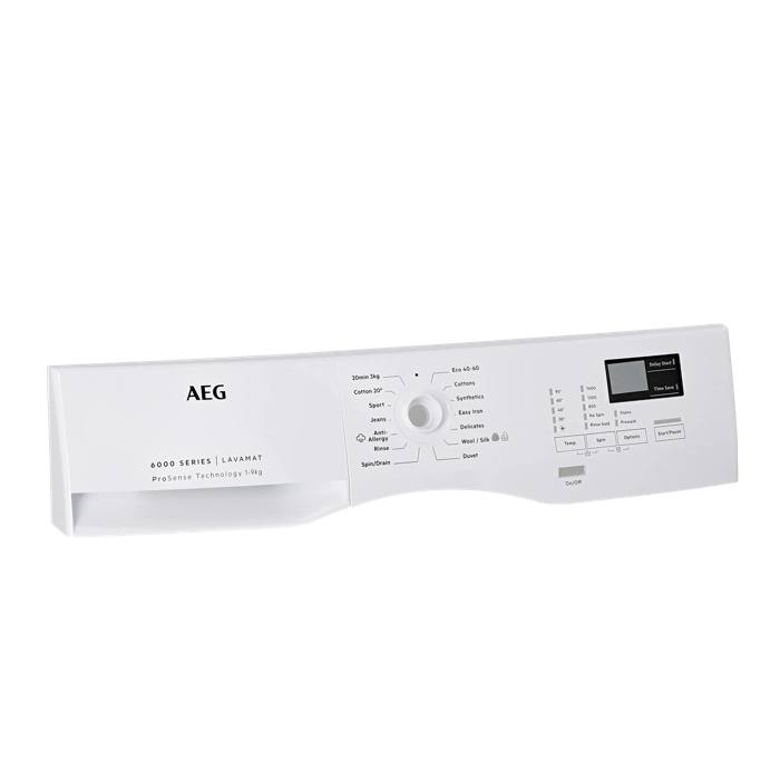 control panel, white, AEG, EN