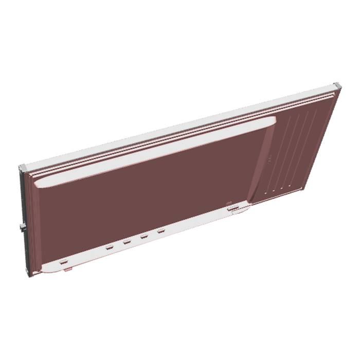 Weisse Kühlschranktür - 531.2x1109mm