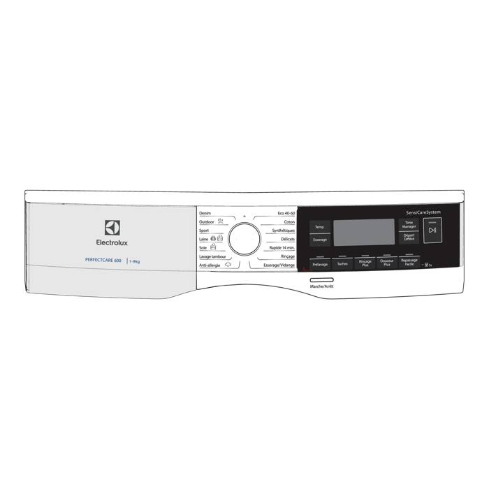 control panel, white, Electrolux