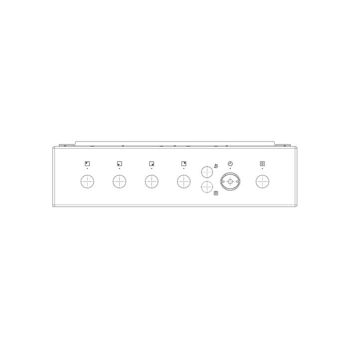 control panel, inox, 50cm,6K