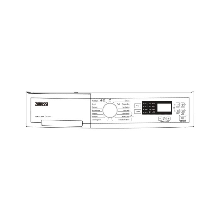 controlepaneel, wit, Zanussi