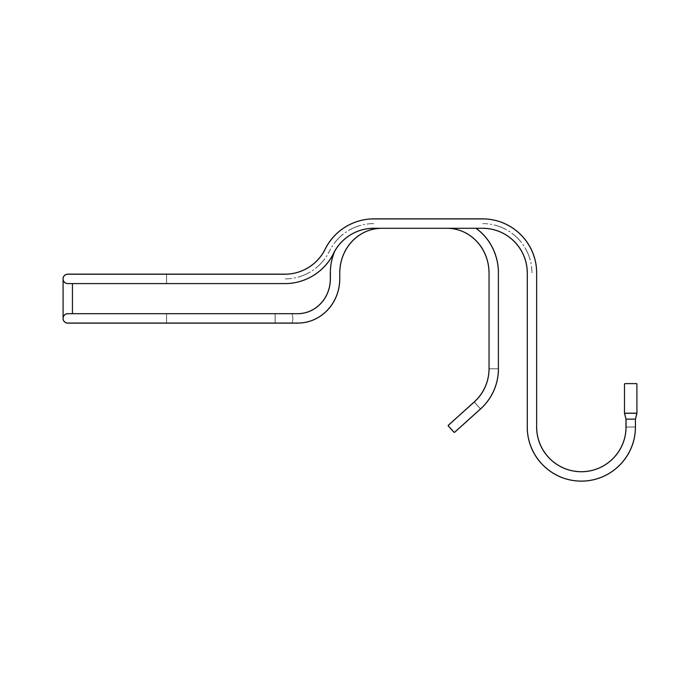 element värme-, skål avdunstnings-, rör, 5mm, L=931mm