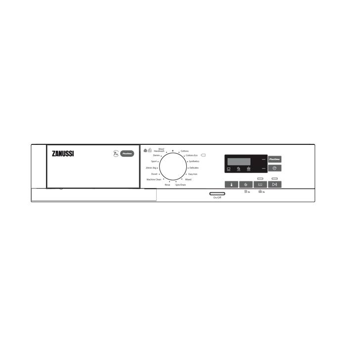 control panel, white, Zanussi