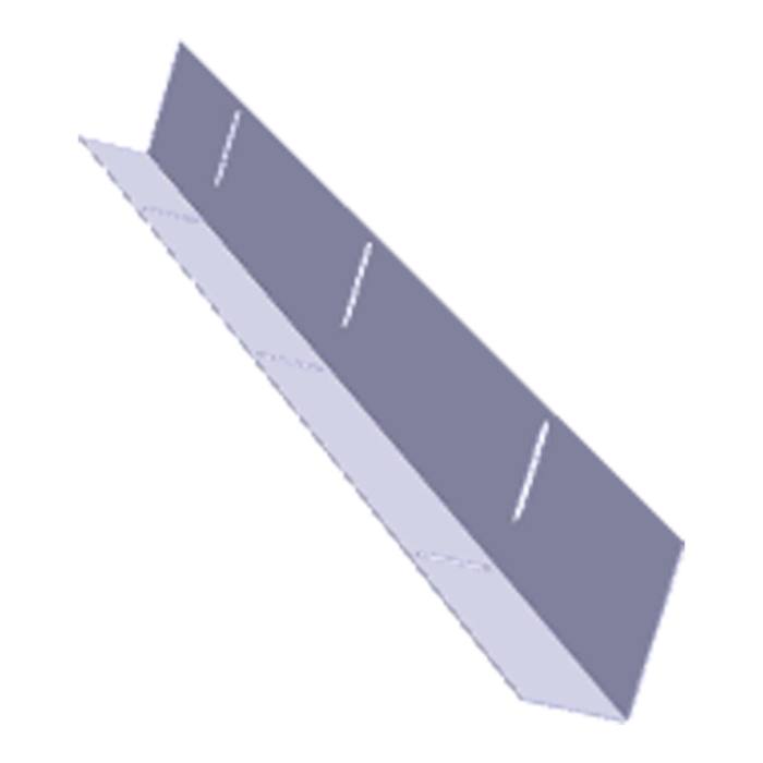 spacer, lower, silver, 548x40x24
