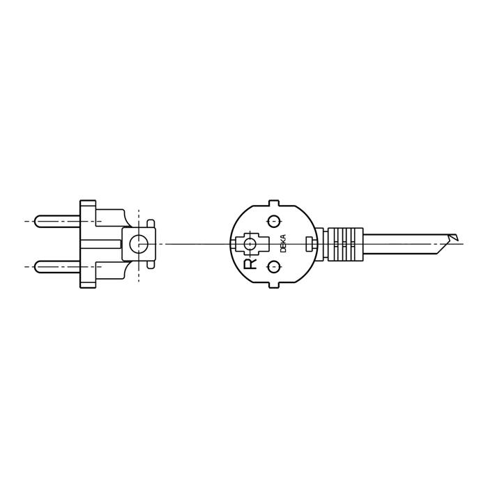 NETZKABEL,GBR,1600MM,3X1.5MM