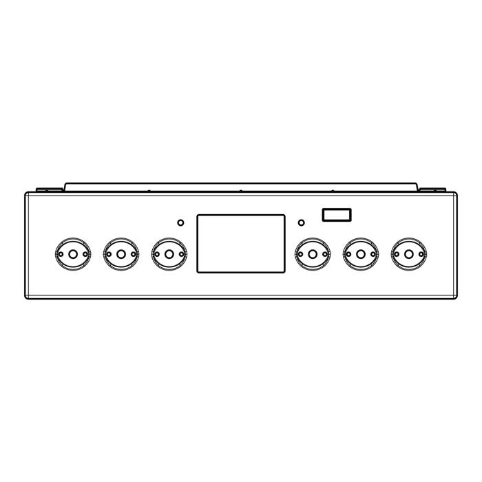 control panel, inox, 50cm,SET,6K