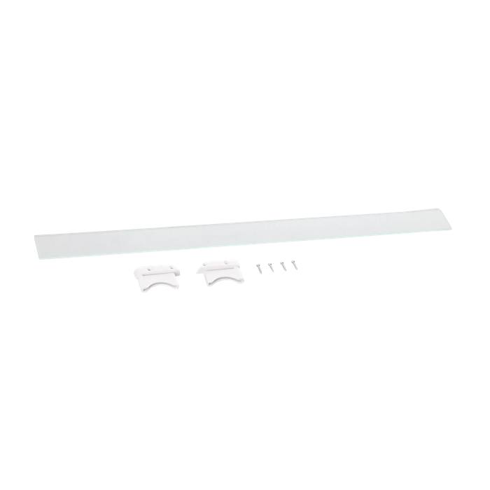frontpanel, glas, vit