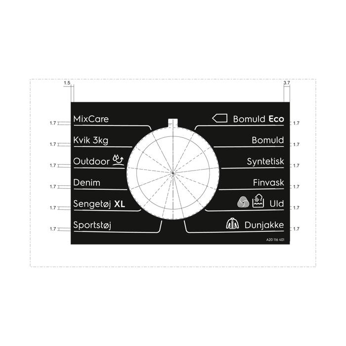 programme plate,knob,adhesive,DA