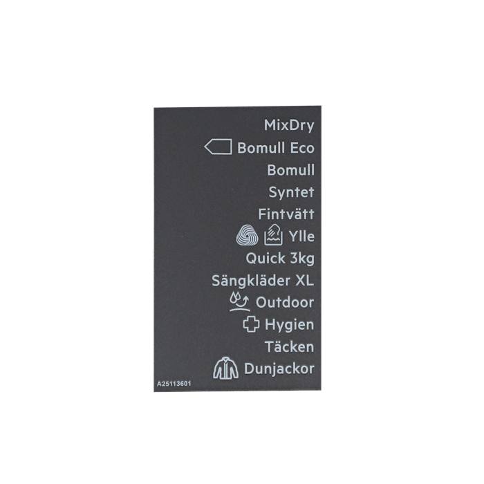 programme plate, adhesive