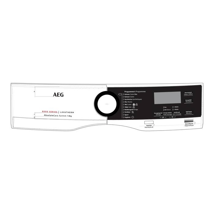 control panel, white, AEG