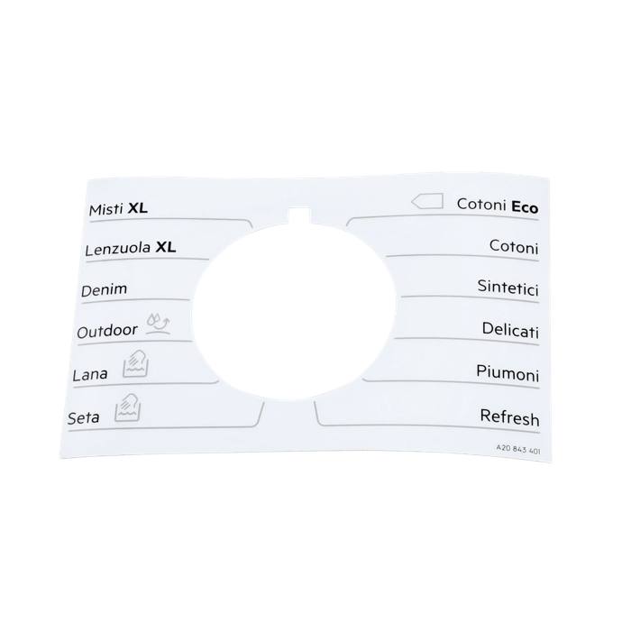 programme plate,knob,adhesive,IT