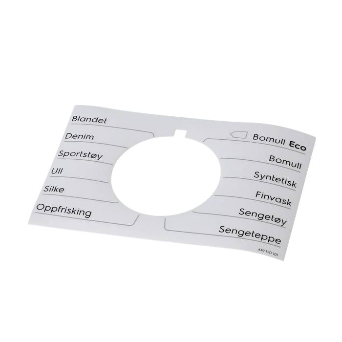 programme plate,knob,adhesive,NO