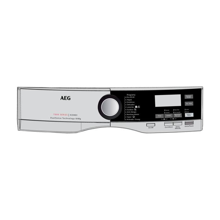 control panel, silver, AEG