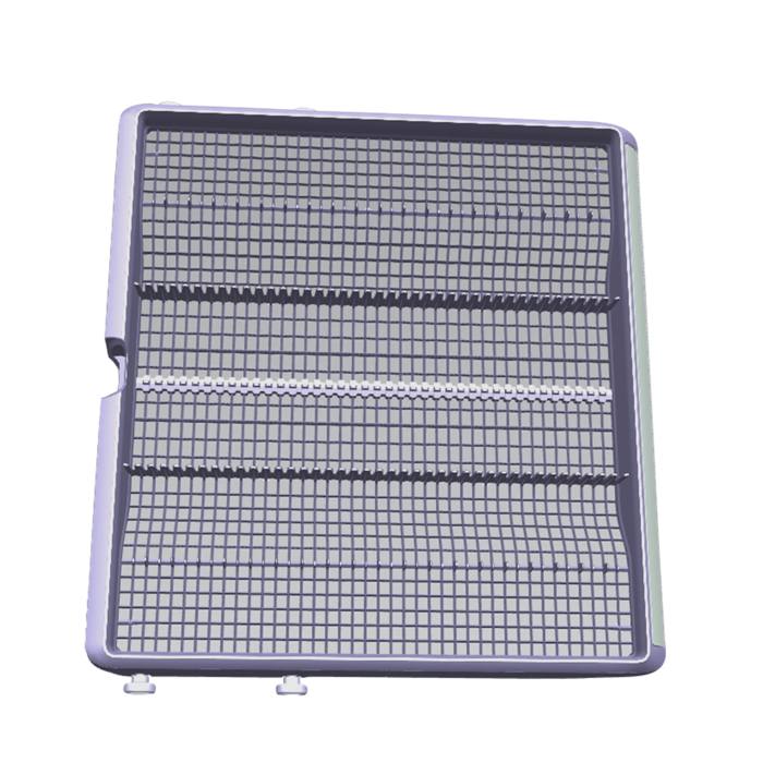 cutlery tray, with wheels, grey,
