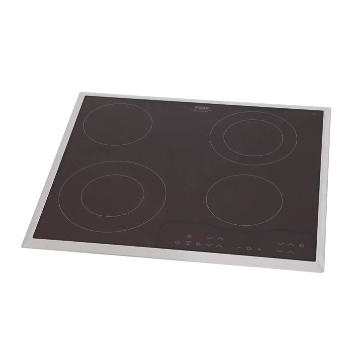 GLASPLATTE MIT RAHMEN,INOX,VOS