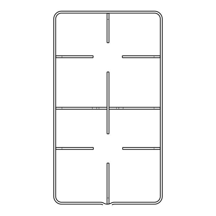 GITTER,PFANNENAUFLAGE,BURNER +