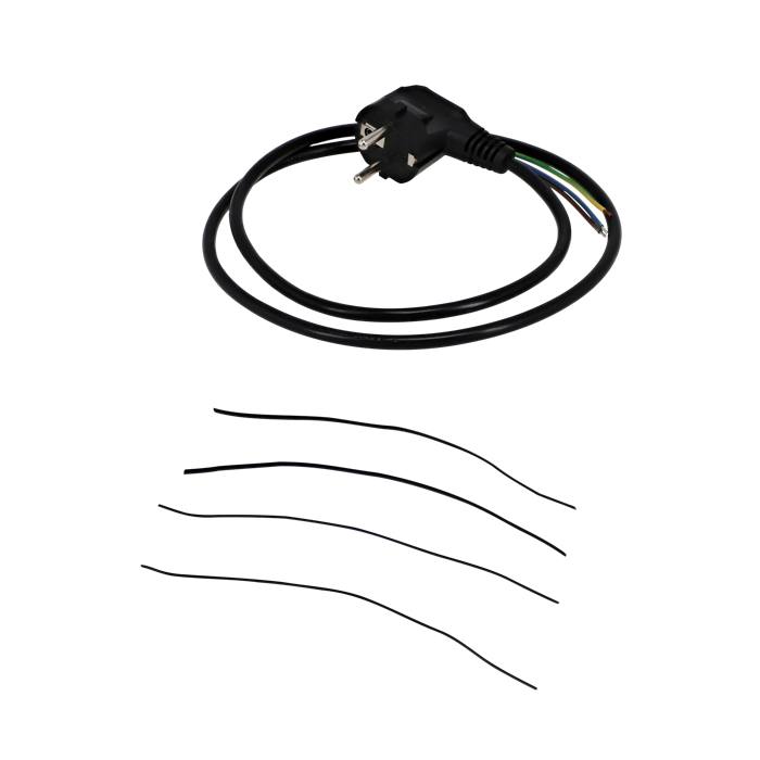 power cord,black,EU plug, aprox.100cm