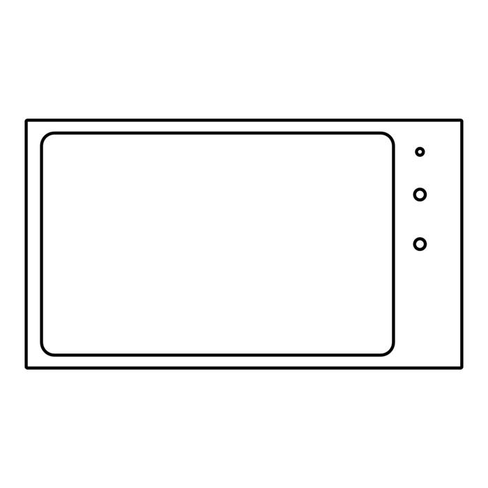 work top, inox, Zanussi, 290x510mm