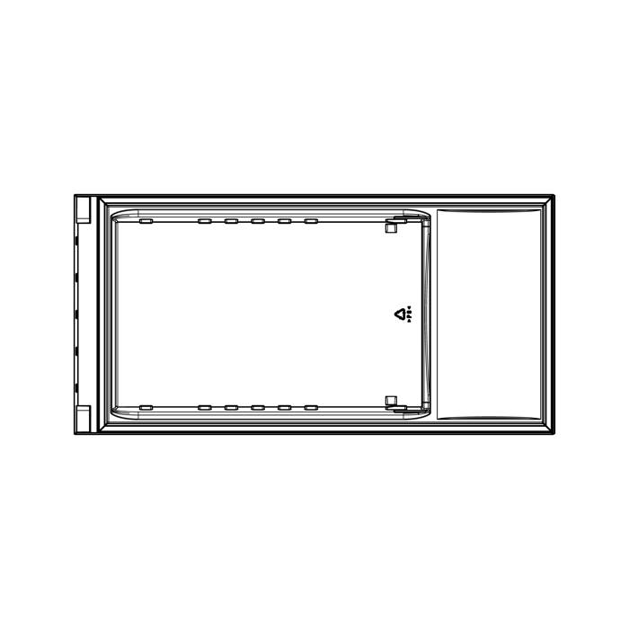 fridge door, inox, LCD,586x1174mm