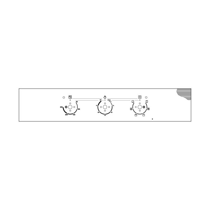 BEDIENBLENDE,INOX,60CM,2K,ANAL
