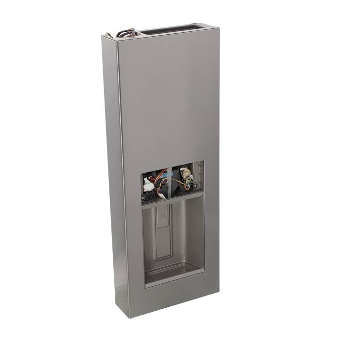 fridge door, water distributor, stainless