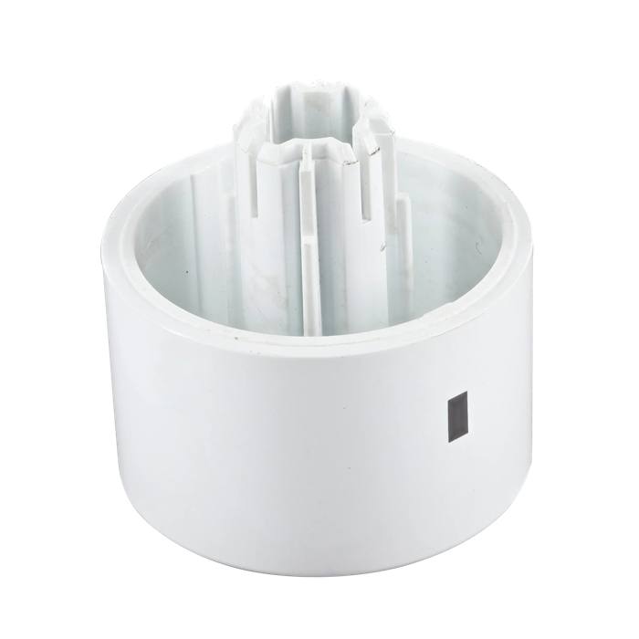 knob, white