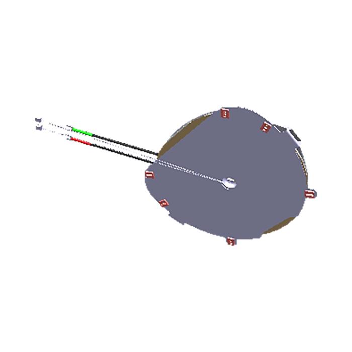 coil, oval, front