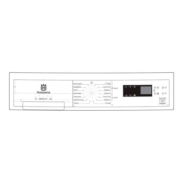 control panel,white,Husqvarna,SV,SYM