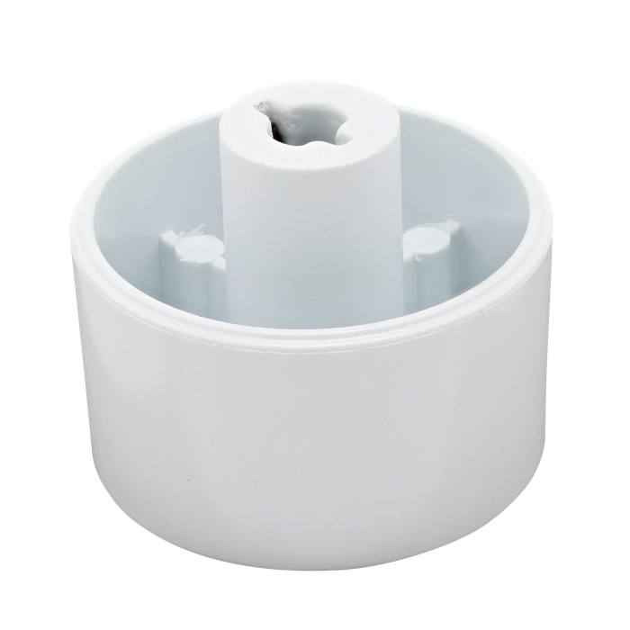 knob, white,
