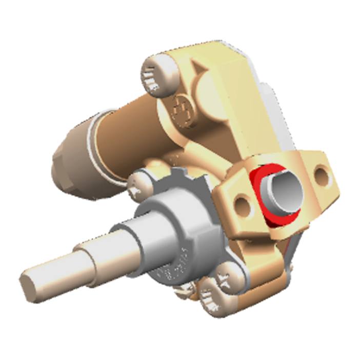 gas tap,semi-rapid,auxiliary,d=0.32 G25-25mbar