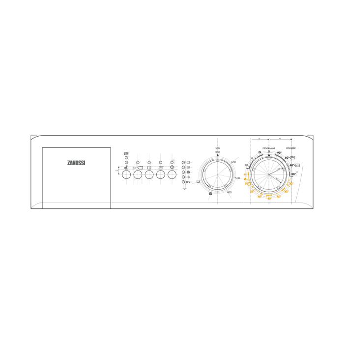 control panel,white,Zanussi,FCS825CSymbols
