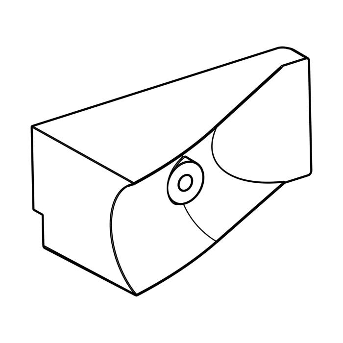 adapter, dörrhandtag, höger