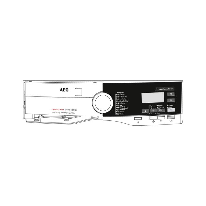 control panel, white, AEG