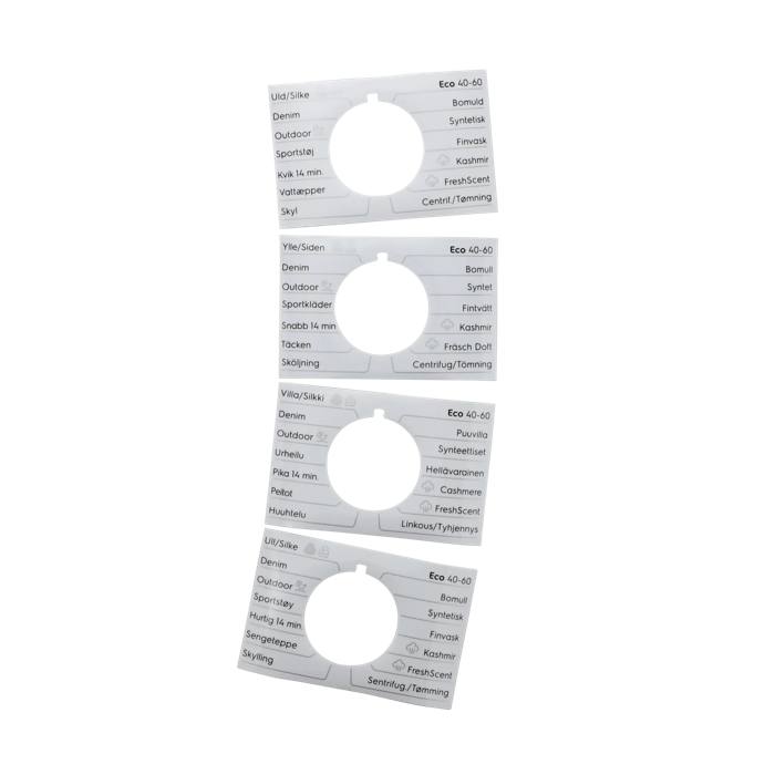 programme plate,knob,adhesive,DA,NO<FI,SV