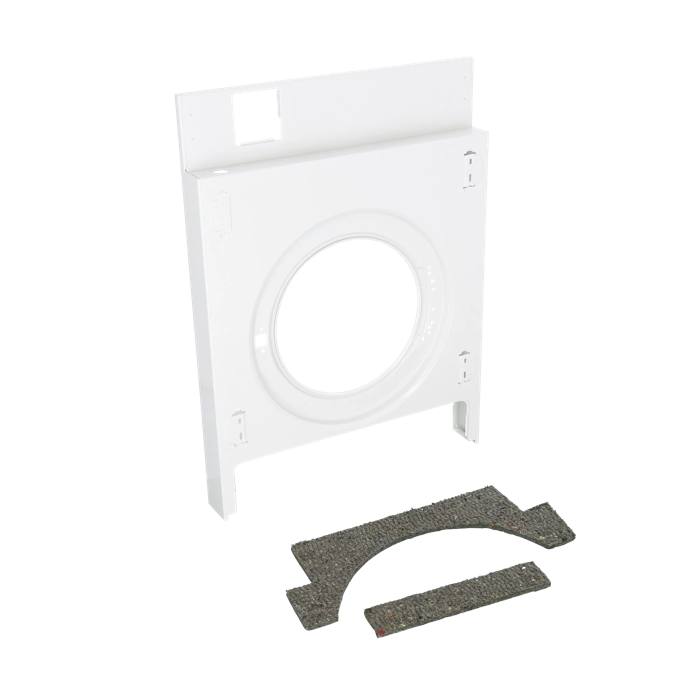 front panel, white, built-in