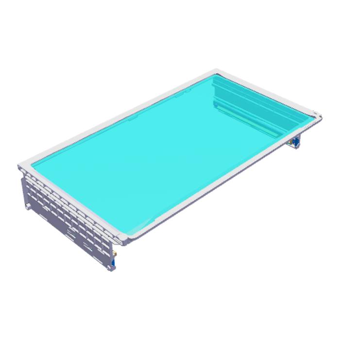 glass panel assembly,silkscreened,672.8x381.4mm