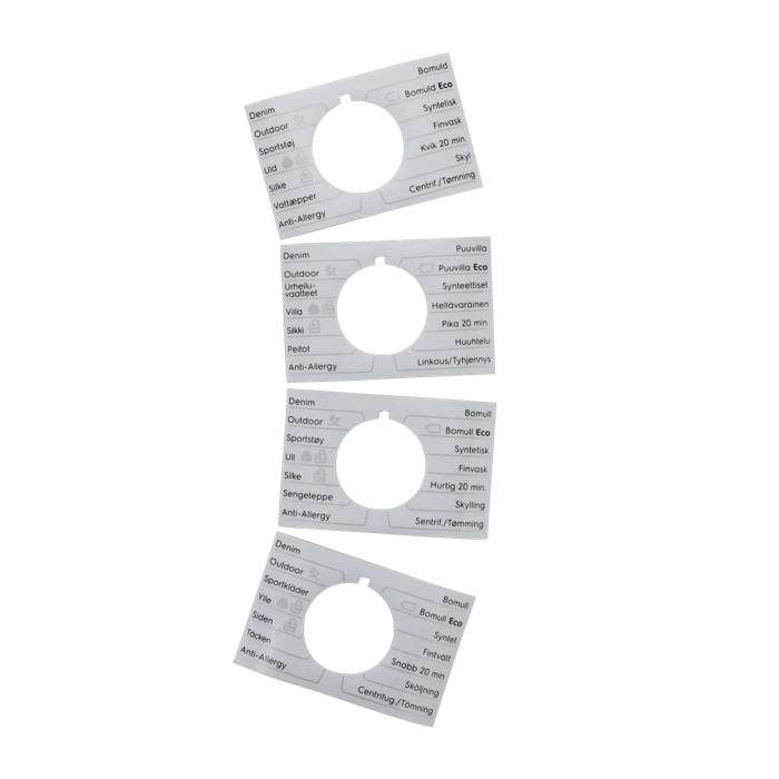 programme plate,knob,adhesive,DA,NO,SV,FI