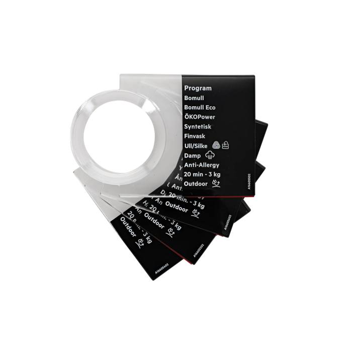 programme plate,knob,adhesive,DA,SV,NO,FI